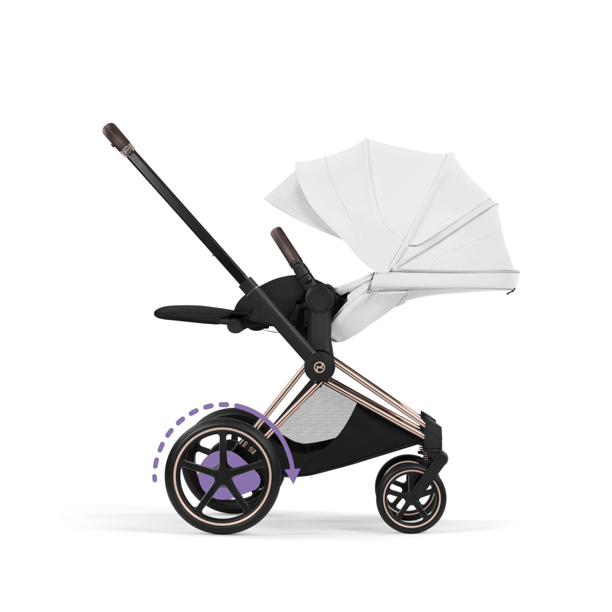 CYBEX E-PRIAM 5.0 STYLE OFF WHITE ROSEGOLD 2W1