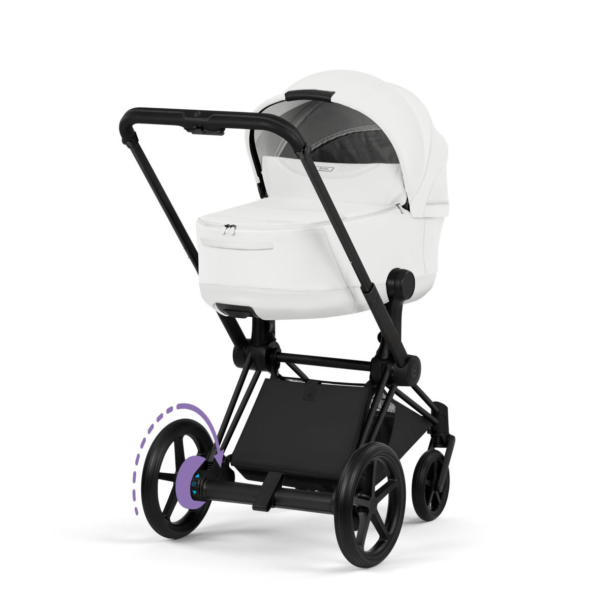 CYBEX E-PRIAM 5.0 STYLE OFF WHITE MATT BLACK 2W1