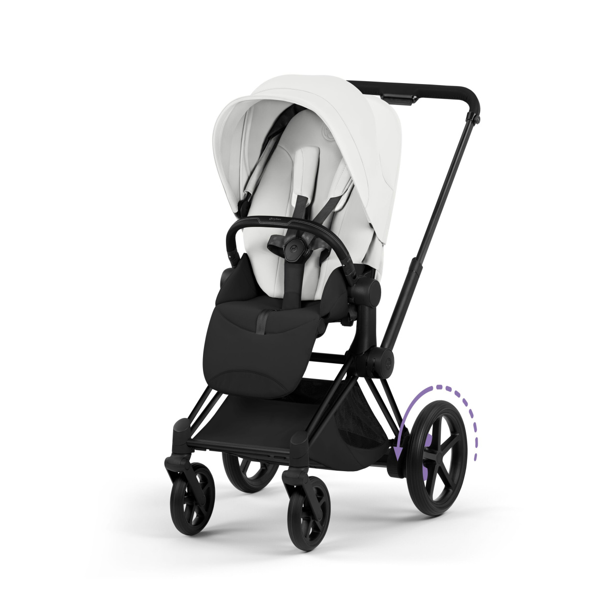 CYBEX E-PRIAM 5.0 STYLE OFF WHITE MATT BLACK 2W1