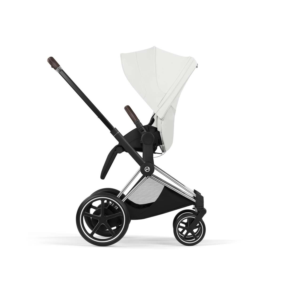 CYBEX E-PRIAM 5.0 STYLE OFF WHITE CHROME BROWN 2W1