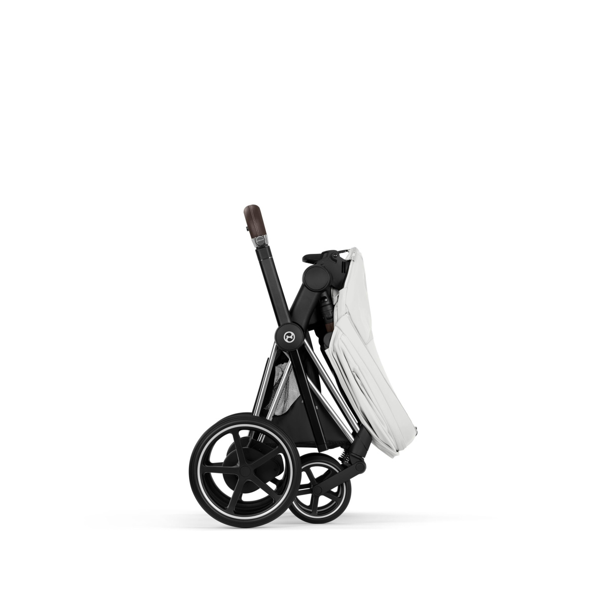 CYBEX E-PRIAM 5.0 STYLE OFF WHITE CHROME BROWN 2W1