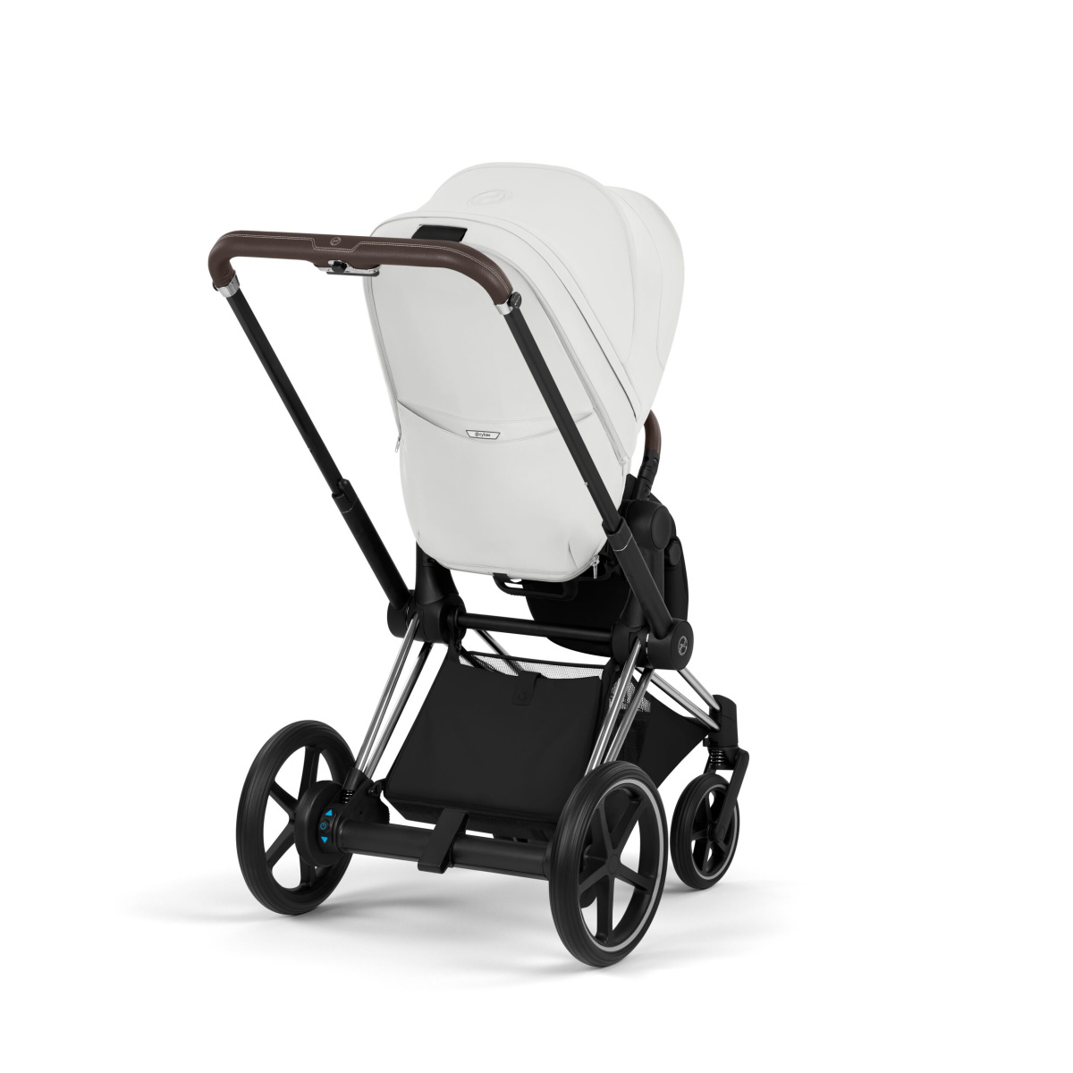 CYBEX E-PRIAM 5.0 STYLE OFF WHITE CHROME BROWN 2W1