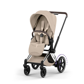 CYBEX E-PRIAM 5.0 STYLE COZY BEIGE CHROME BROWN
