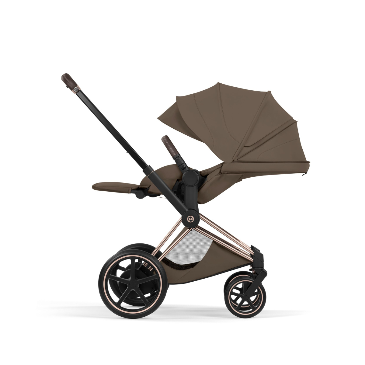 CYBEX E-PRIAM 5.0 STYLE COCONUT BROWN ROSEGOLD 2W1