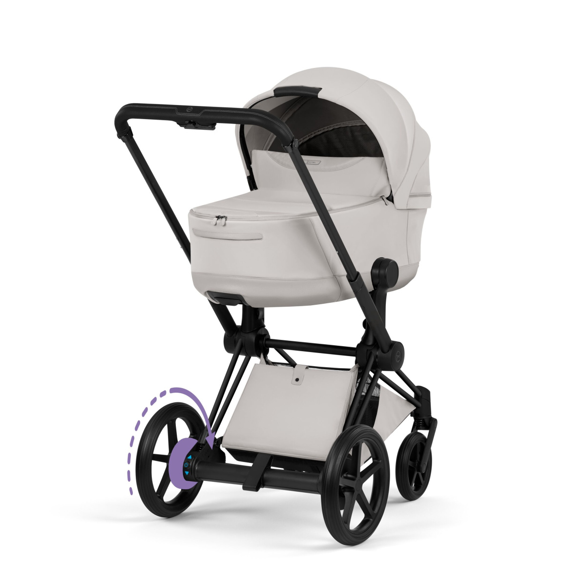 CYBEX E-PRIAM 5.0 STYLE CITY GREY MATT BLACK 2W1
