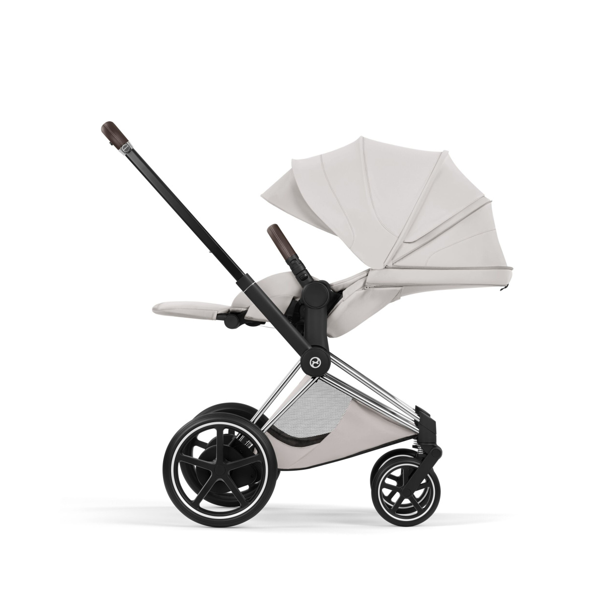 CYBEX E-PRIAM 5.0 STYLE CITY GREY CHROME BROWN 2W1