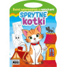 Świat kolorowanek z naklejkami. Sprytne kotki