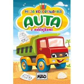 MOJA KOLOROWANKA Z NAKLEJKAMAI AUTA
