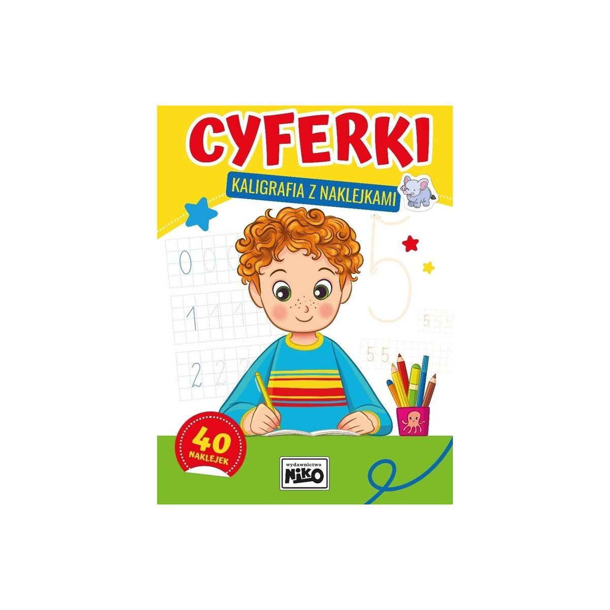 Cyferki - kaligrafia z naklejkami