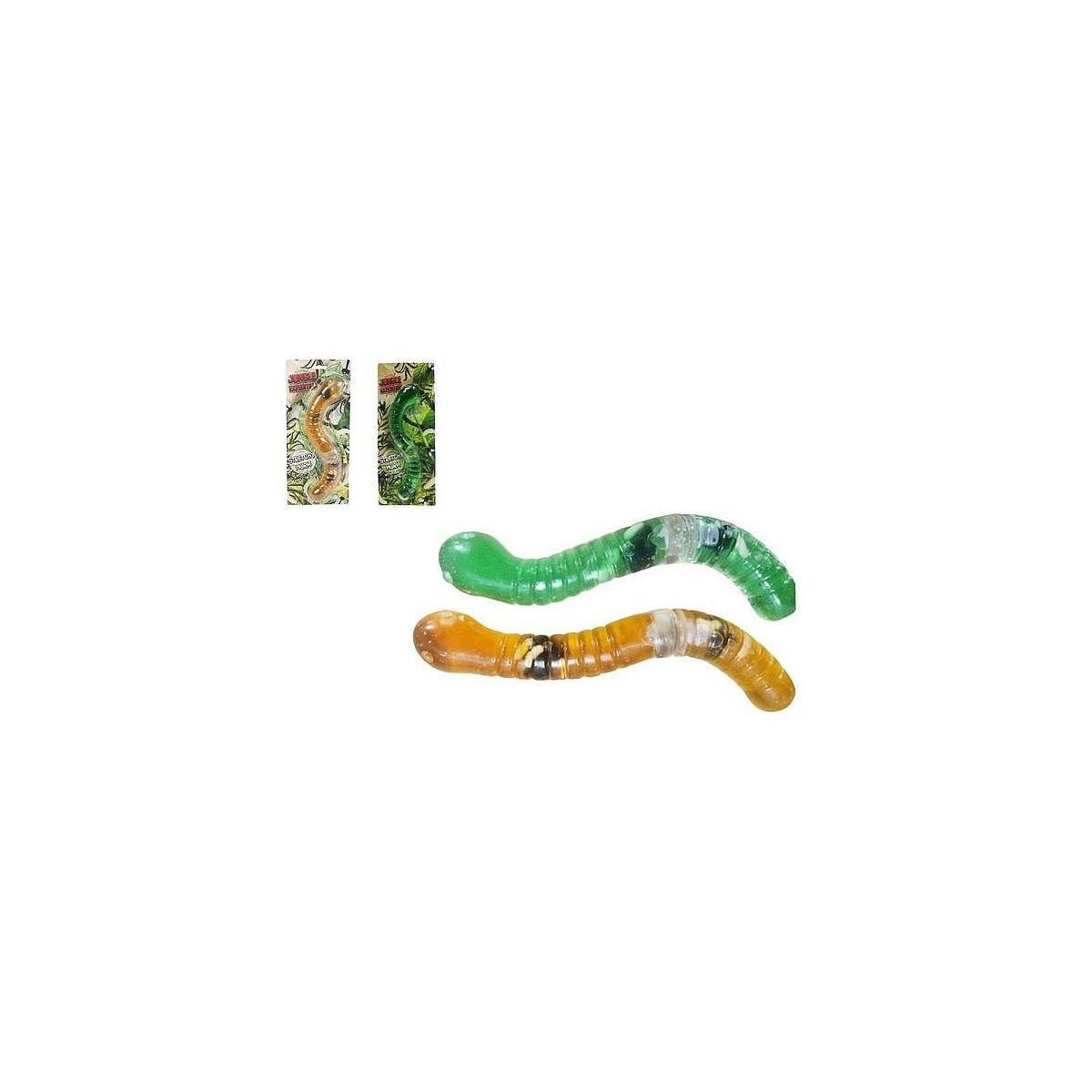 Robak-larwa miękki 24cm 1szt mix kolorów