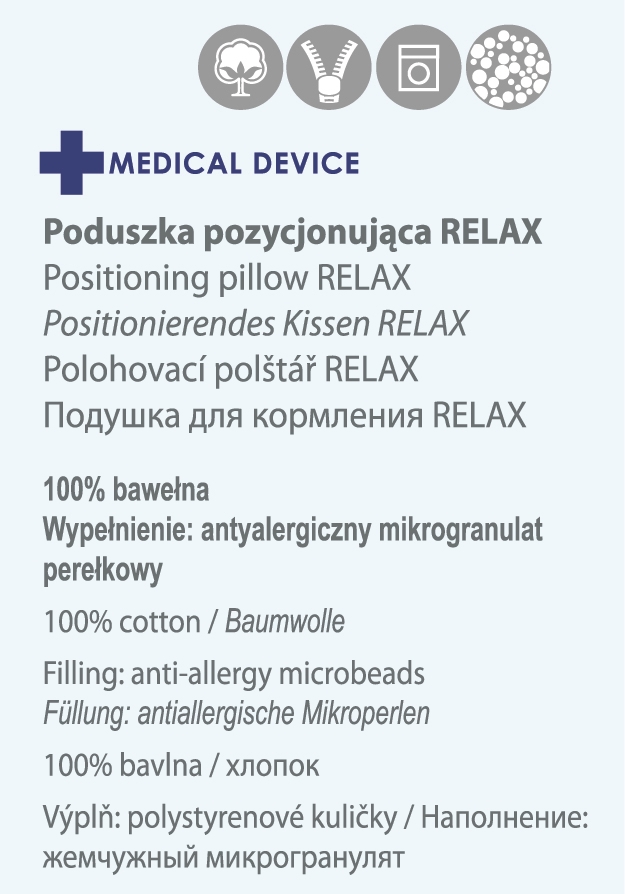 BABY MATEX PODUSZKA  RELAX Z DZIAN. BAWŁ.