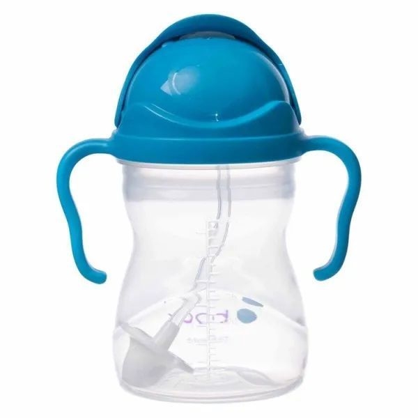 B.BOX BIDON ZE SŁOMKĄ 240ML KOBALTOWY