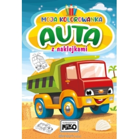 MOJA KOLOROWANKA Z NAKLEJKAMAI AUTA