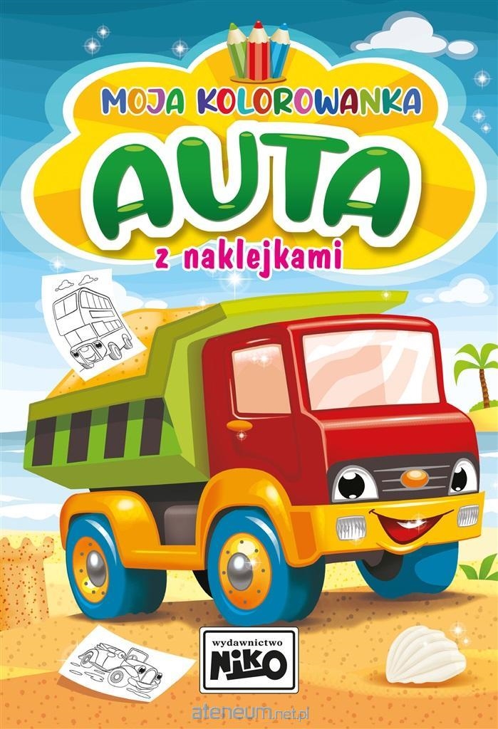 MOJA KOLOROWANKA Z NAKLEJKAMAI AUTA