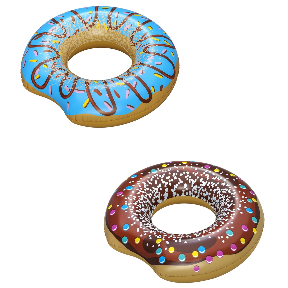 Koło Do Pływania Donut Pączek Brązowy 107 cm Bestw