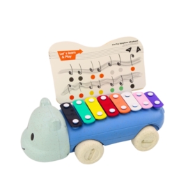 Cymbałki Hipopotam Na Kółkach Instrument Dla Dziec