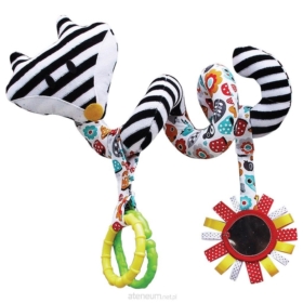 Grzechotka Spiralka wózkowa biało-czarna 951 69519