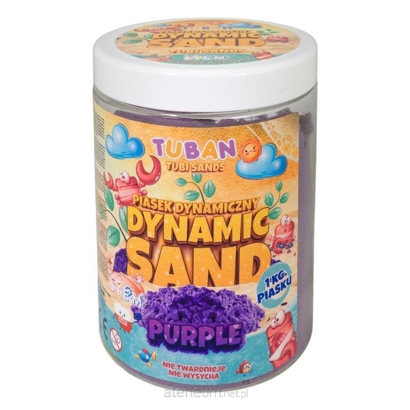 TUBAN piasek dynamiczny 1kg fioletowy TU3556 35563