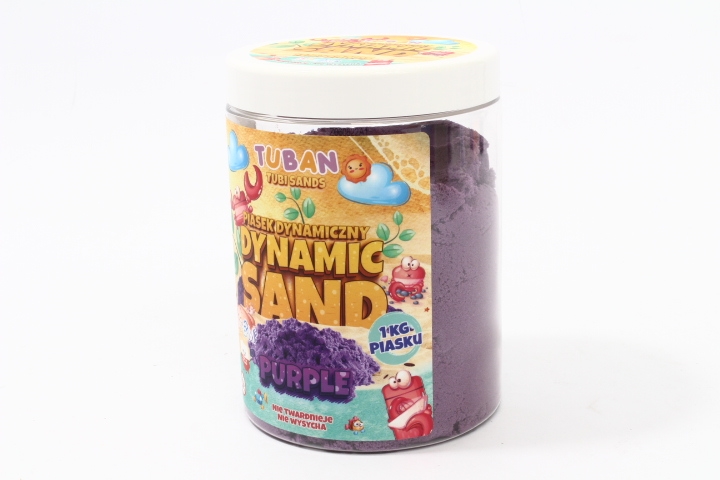 TUBAN piasek dynamiczny 1kg fioletowy TU3556 35563