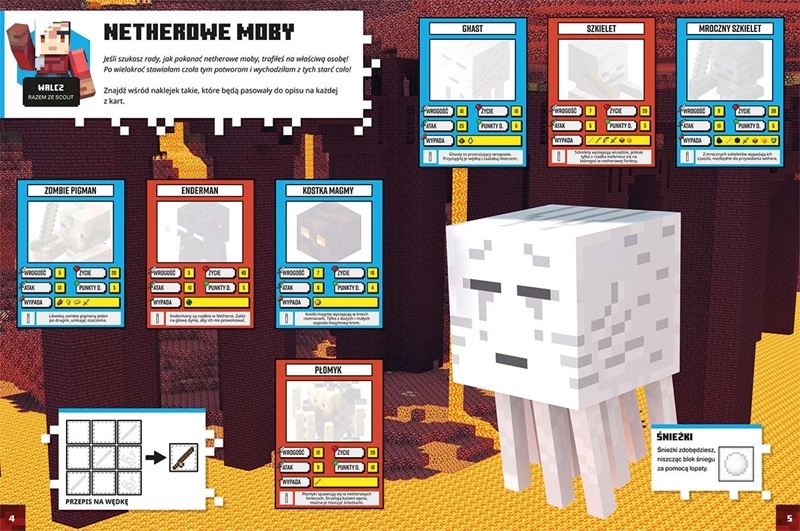 Minecraft Księga Netheru i Kresu z naklejk...80426