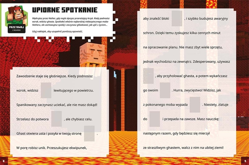 Minecraft Księga Netheru i Kresu z naklejk...80426