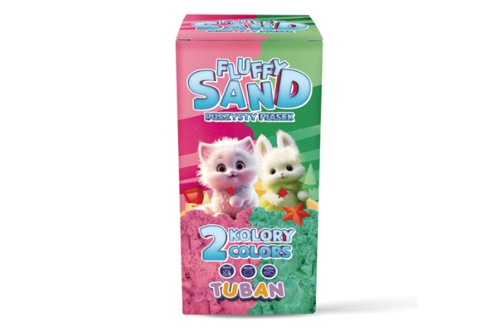 TUBAN piasek Fluffy róż/ziel 2x70g TU3789 37895