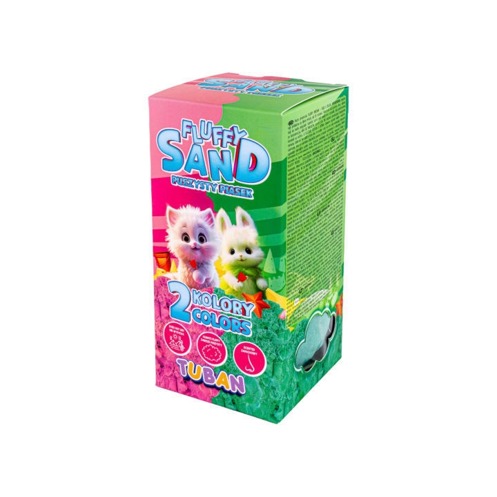 TUBAN piasek Fluffy róż/ziel 2x70g TU3789 37895