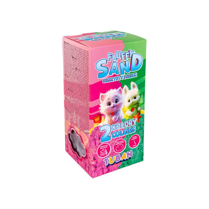 TUBAN piasek Fluffy róż/ziel 2x70g TU3789 37895