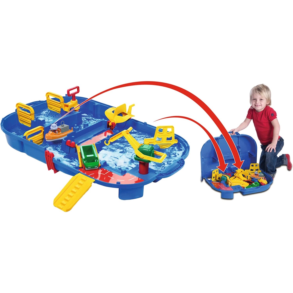 AQUAPLAY tor wodny 86X65cm zamykany box 1516