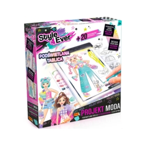 Projekt Moda.Podświetlana tablica do projektowania