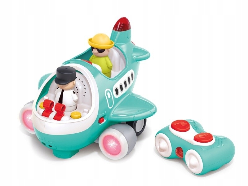 Samolot R/C z dźwiękiem światłem napęd + 2 figurki