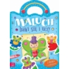 Maluch bawi się i uczy. Zabawa z naklejkami