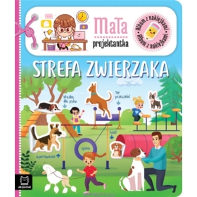 Album z naklejkami. Mała projektantka