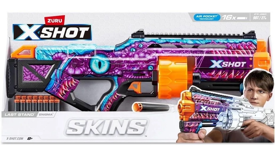 *****ZURU X-SHOT Skins Last wyrzutnia 36518L