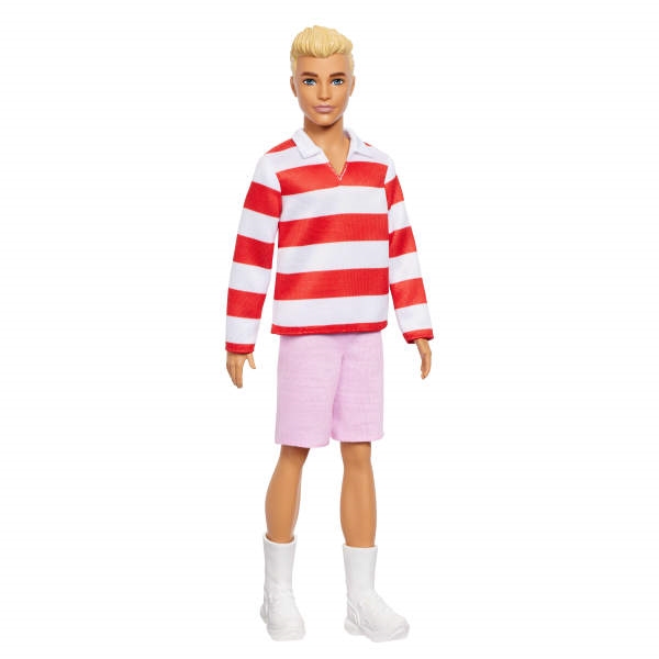 Barbie Ken Fashionistas bluzka cze-bia paski HYV01