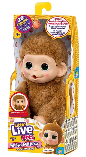 Little Live Pets - Mini Małpka Pepi Peach