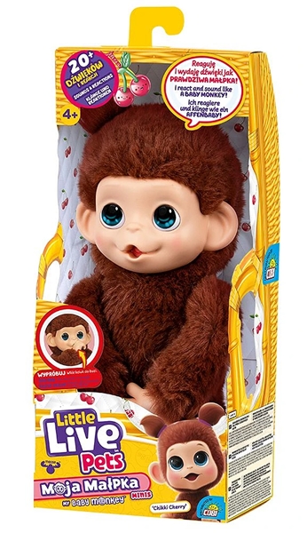 Little Live Pets - Mini Małpka Chikki Cherry