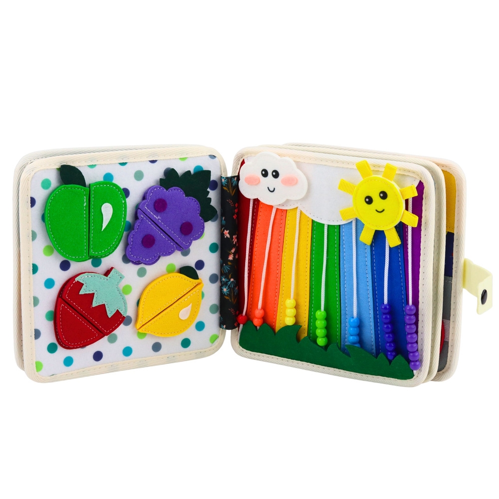 Książeczka Edukacyjna Sensoryczna Filcowa 3D Zwier