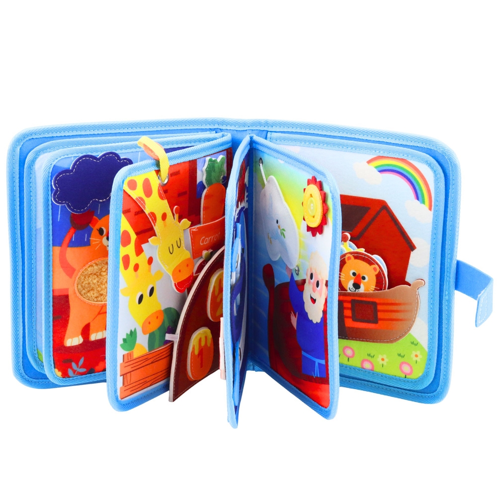 Książeczka Edukacyjna Sensoryczna Filcowa 3D Arka