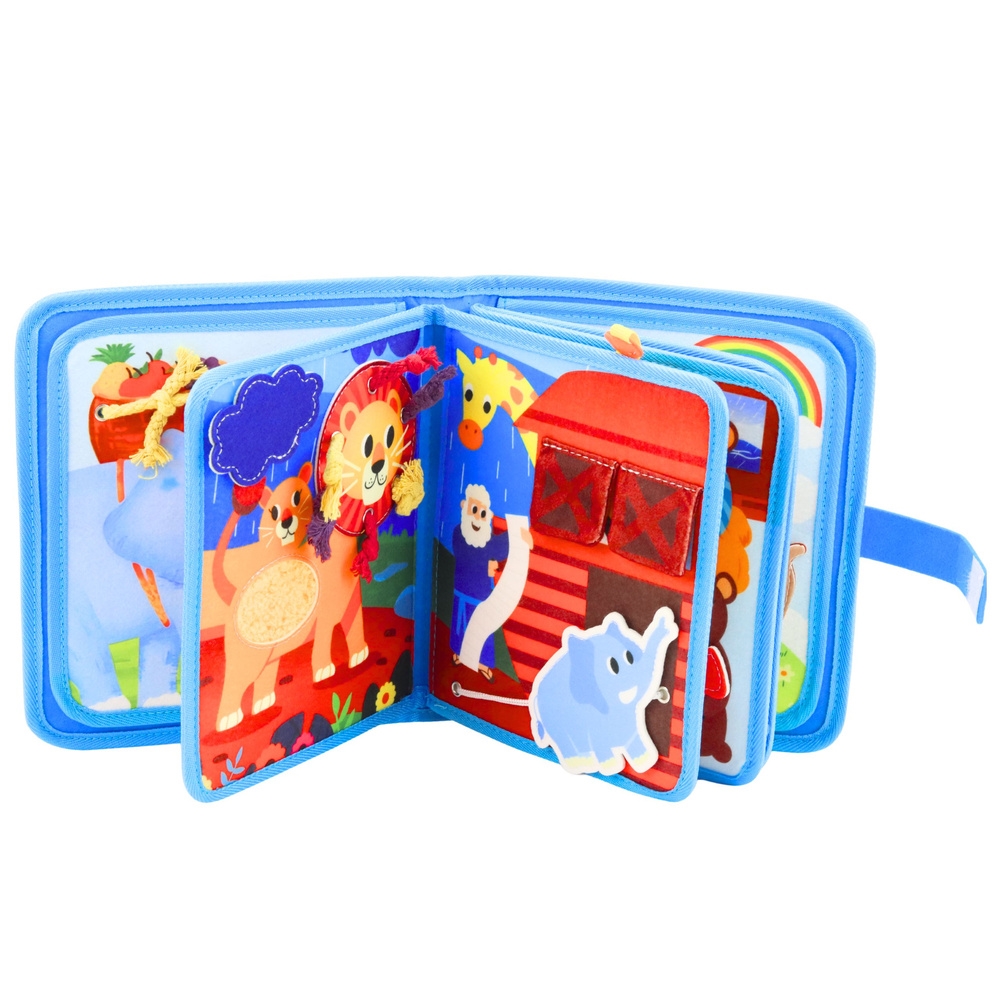 Książeczka Edukacyjna Sensoryczna Filcowa 3D Arka