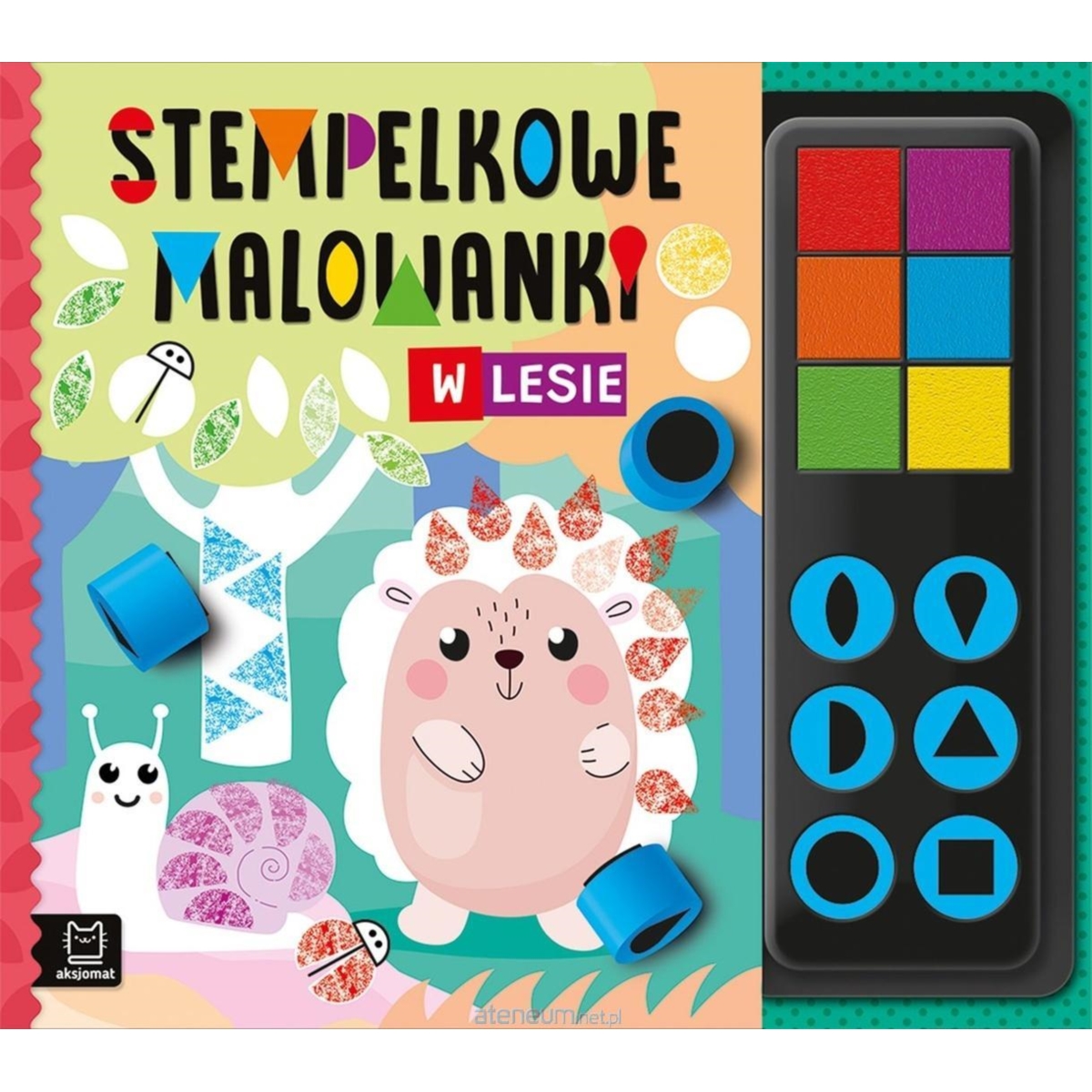 Stempelkowe malowanki. W lesie