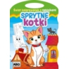 Świat kolorowanek z naklejkami. Sprytne kotki