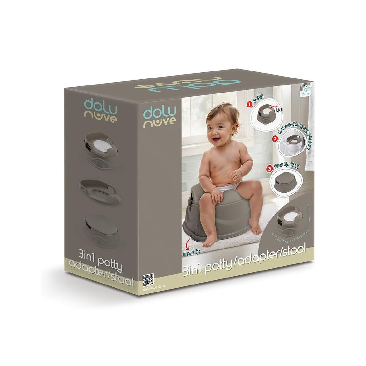 DOLU NOCNIKI 3W1 SZARY 7184 71842