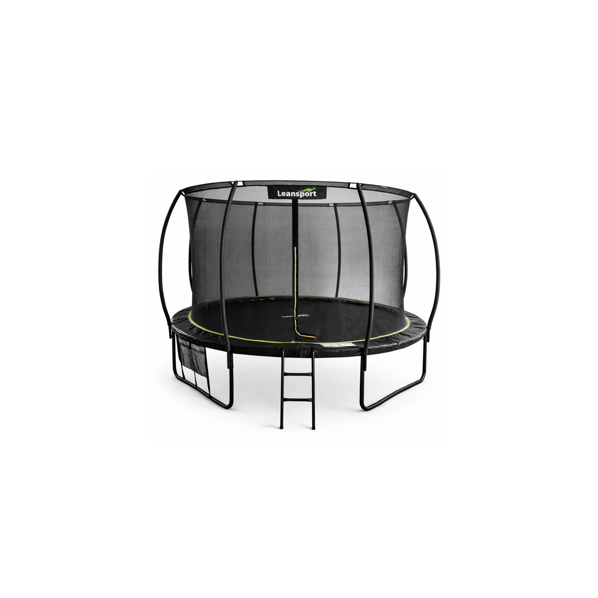Trampolina Ogrodowa LEAN Z Siatką Wewnętrzną Czarn