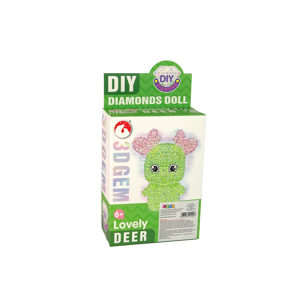 Zestaw DIY Diamentowy Renifer DIY Kryształki Brelo