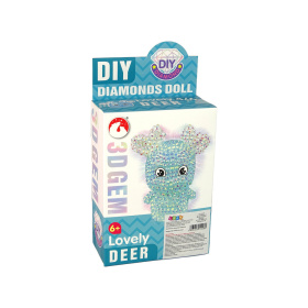Zestaw DIY Diamentowy Renifer DIY Kryształki Brelo