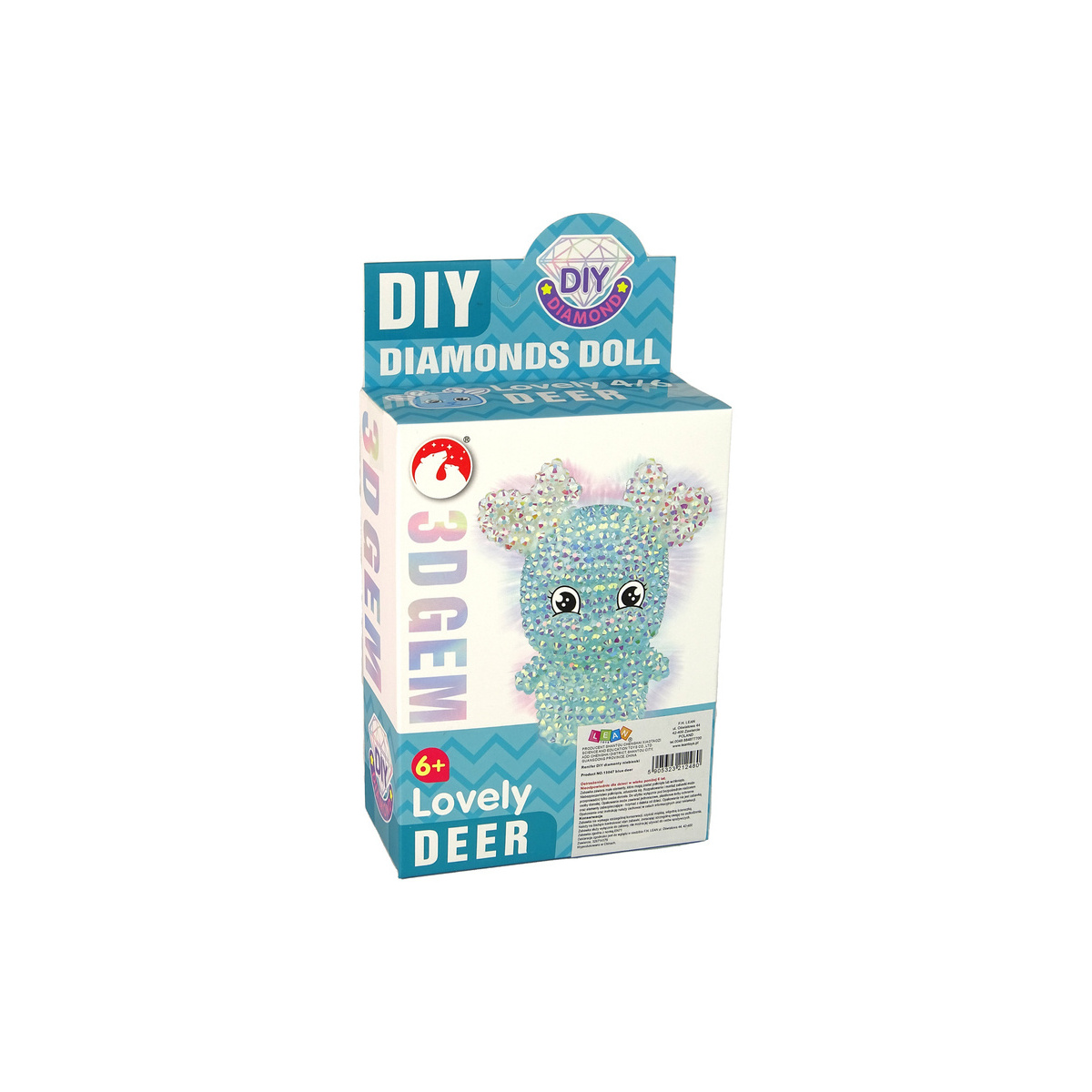 Zestaw DIY Diamentowy Renifer DIY Kryształki Brelo