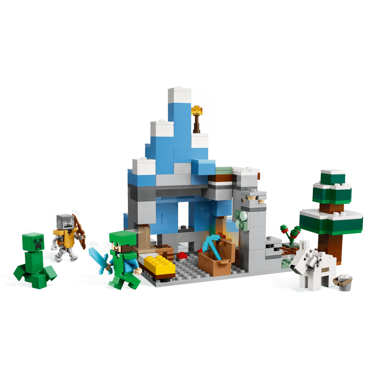 21243 LEGO MINECRAFT OŚNIEŻONE SZCZYTY