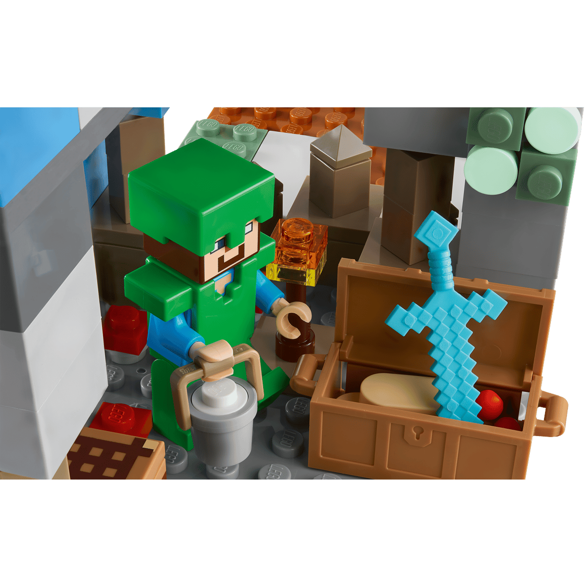21243 LEGO MINECRAFT OŚNIEŻONE SZCZYTY