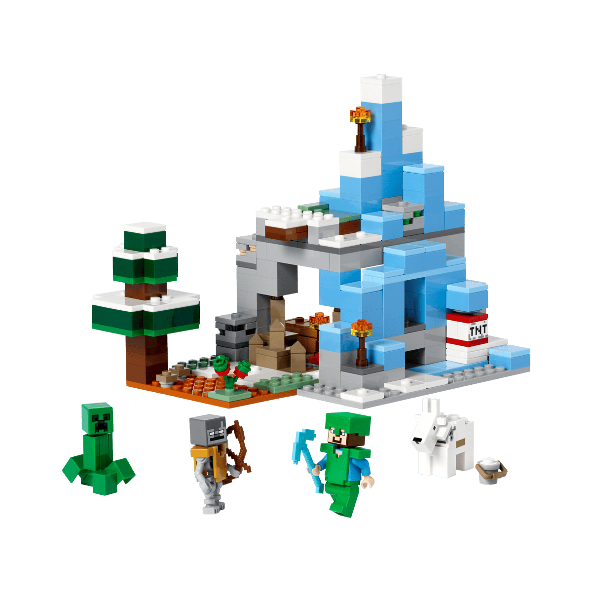 21243 LEGO MINECRAFT OŚNIEŻONE SZCZYTY